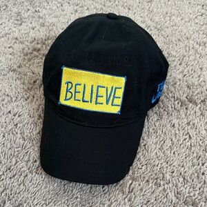 Ted Lasso Black Cap with Yellow 'Believe' Patch